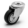 Koło gumowe obrotowe fi 100mm CKJS-SG 100W koło metalowo-gumowe stalowa piasta Nośność 70 kg / 100mm / wałeczkowe