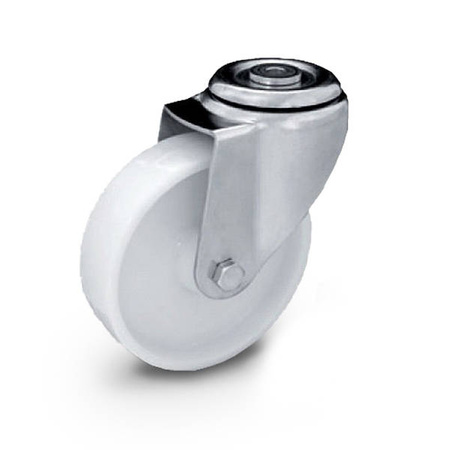 Zestaw kołowy skrętny KJE-POB 200S z kołem poliamidowym. Nośność 350 kg / 200mm/ ślizgowe