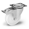 Zestaw kołowy skrętny z hamulcem KPE-POBW 160S-HC z kołem poliamidowym. Nośność 350 kg / 160mm/ ślizgowe