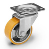 Kółka do wózka transportowe 100 mm obrotowe do dużych obciążeń KPM-ALPU 100K 200 kg / 600-800 kg Kóka skrętne do wózków platform 100mm Zestaw kołowy