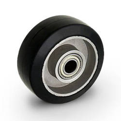 Koło aluminiowo-gumowe ALGE 125/15K koło pełne gumowe Nośność 220 kg / 125mm/ kulkowe