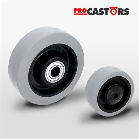 Koło POGES 160K1 piasta poliamid oponka szara guma niebrudząca Nośność 300 kg / 160mm/ kulkowe