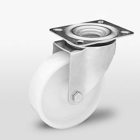 Zestaw kołowy skrętny KPE-POB 200S z kołem poliamidowym. Nośność 350 kg / 200mm/ ślizgowe