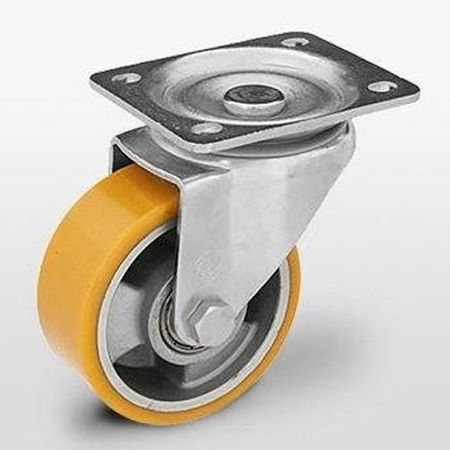 Kółka do wózka transportowe 100 mm obrotowe do dużych obciążeń KPM-ALPU 100K 200 kg / 600-800 kg Kóka skrętne do wózków platform 100mm Zestaw kołowy