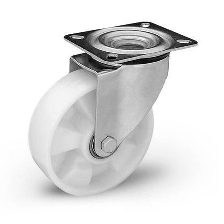 Koło poliamidowe obrotowe KPM-POOBW 150K z kołem poliamidowym. Nośność 500 kg / 150mm/ kulkowe