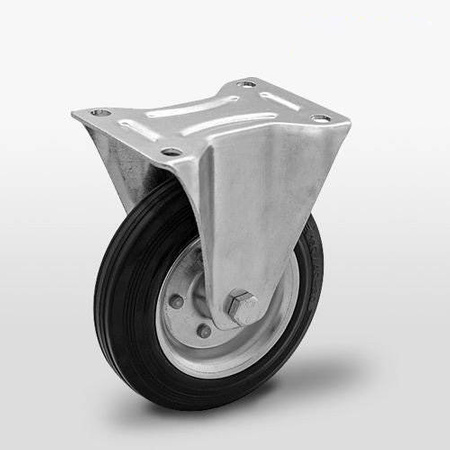 Zestaw kołowy stały CTPW-SG 160W koło metalowo-gumowe stalowa piasta Nośność 150 kg / 160mm / wałeczkowe