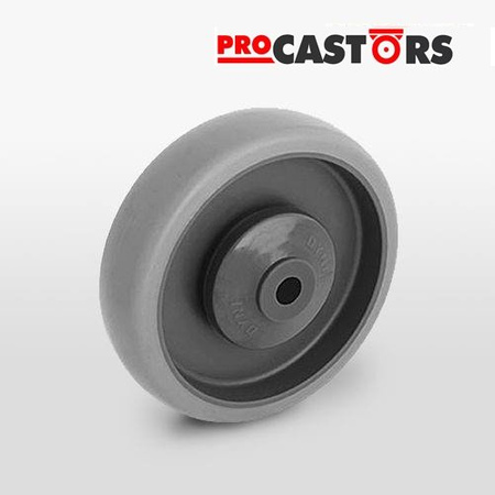 Koło piasta polipropylen oponka szara guma WTE 160/12K1