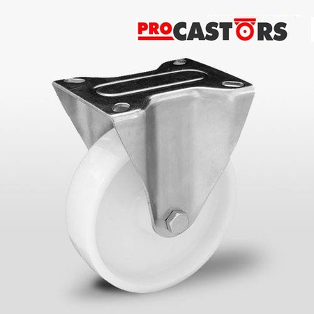 Zestaw kołowy stały TPE-POBW 160S z kołem poliamidowym. Nośność 350 kg / 160mm/ ślizgowe