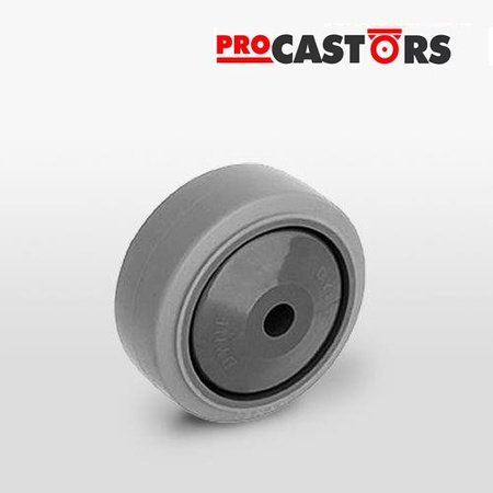 Koło piasta polipropylen oponka szara guma WTE 80/8K1