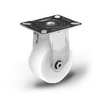 Zestaw kołowy nierdzewny stały SX100NATF z kołem poliamidowym. Nośność 90 kg / 100mm/ ślizgowe