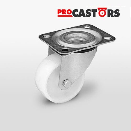 Zestaw kołowy skrętny KPE-POB 125S z kołem poliamidowym. Nośność 150 kg / 125mm/ ślizgowe