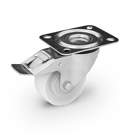 Koła poliamidowe obrotowe z hamulcem KPM-POB 80K-HC 80mm 200 kg do wózka transportowego obrotowe mocne