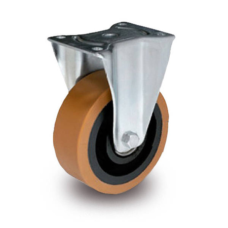 Zestaw kołowy stały TPH-ZPU 160K z bieżnikiem poliuretanowym. Nośność 800 kg / 160mm/ kulkowe