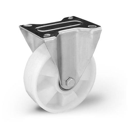 Koło poliamidowe stałe TPM-POOB 125K1 z kołem poliamidowym. Nośność 300 kg / 125mm/ kulkowe