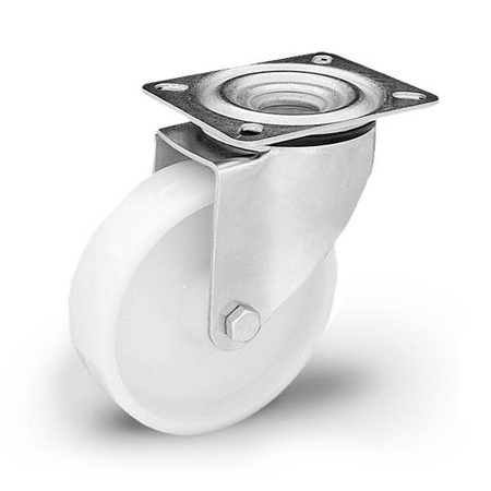Zestaw kołowy skrętny KPE-POB 160S z kołem poliamidowym. Nośność 350 kg / 160mm/ ślizgowe