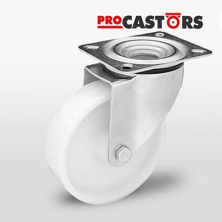 Zestaw kołowy skrętny KPE-POB 200S z kołem poliamidowym. Nośność 350 kg / 200mm/ ślizgowe