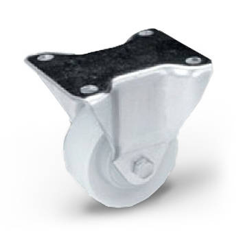 Koło poliamidowe stałe TPM-POOB 80K1 z kołem poliamidowym. Nośność 200 kg / 80mm/ kulkowe