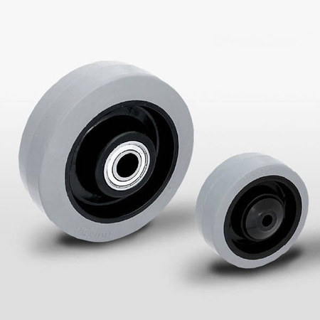 Koło POGES 100/10K1 piasta poliamid oponka szara guma niebrudząca Nośność 160 kg / 100mm/ kulkowe