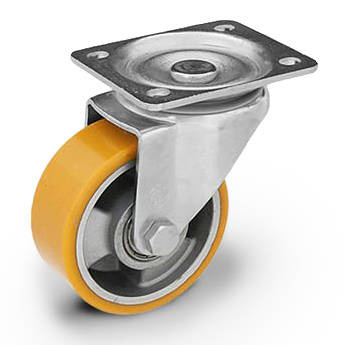 Kółka do wózka transportowe 100 mm obrotowe do dużych obciążeń KPM-ALPU 100K 200 kg / 600-800 kg Kóka skrętne do wózków platform 100mm Zestaw kołowy