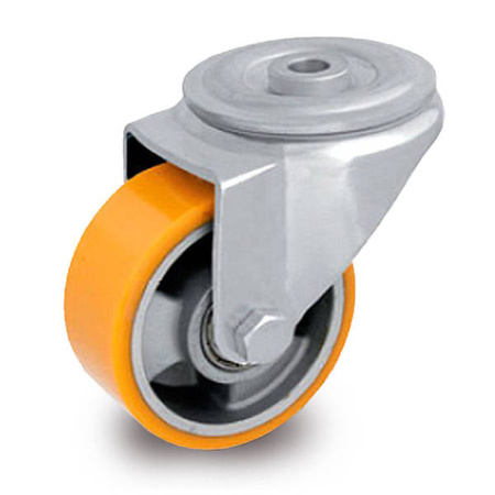 Kółka do wózka transportowe 100 mm obrotowe do dużych obciążeń KJM-ALPU 100K 200 kg / 600-800 kg Kóka skrętne do wózków platform 100mm na śrubę