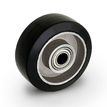 Koło aluminiowo-gumowe ALGE 125/15K koło pełne gumowe Nośność 220 kg / 125mm/ kulkowe