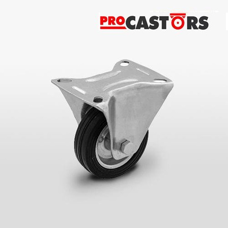 Zestaw kołowy stały CTPW-SG 80W koło metalowo-gumowe stalowa piasta Nośność 50 kg / 80mm / wałeczkowe